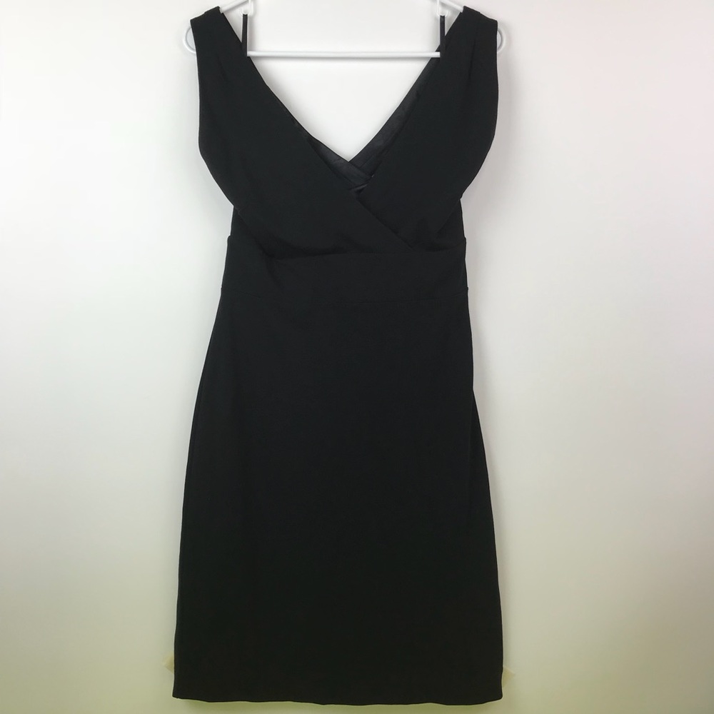 Ann Taylor Black V Neck Dress Fit and Flare